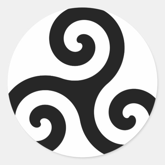 Bretagne / Breizh / Britanny Runder Aufkleber (Vorderseite)