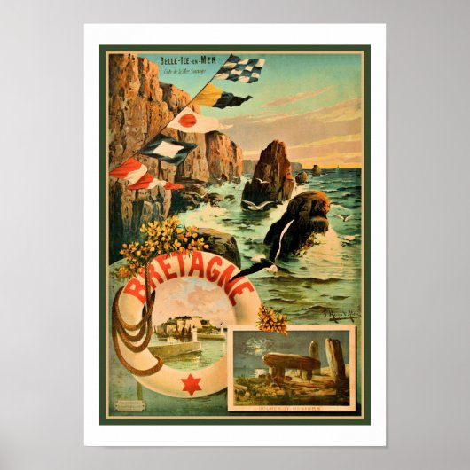 Bretagne Brittany Hugo d'Alesi 1895 Frankreich Poster (Vorne)