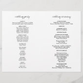 Bretagne Elegantes Christliches Folded Wedding Pro (Rückseite)