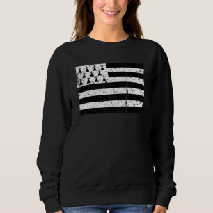 Bretagne Flag Holiday in Bretagne Frankreich Sweatshirt