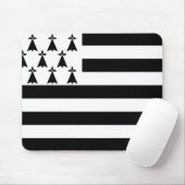 Bretagne-Flag Mousepad (Mit Mouse)