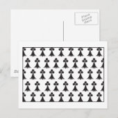 Bretagne Flag Postkarte (Vorne/Hinten)