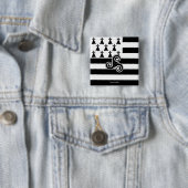 Bretagne-Flagge (Bretone) Button (Beispiel)