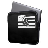 Bretagne-Flagge (Bretone) Laptopschutzhülle (Vorderseite Links)
