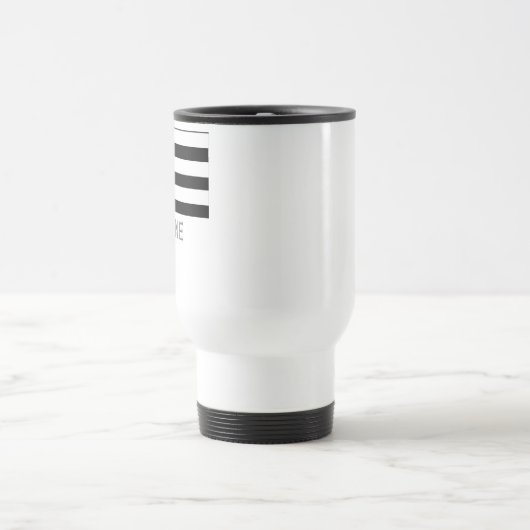 Bretagne-Flagge mit Namen Reisebecher (Mittel)