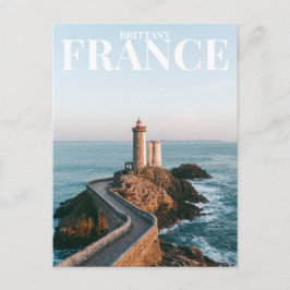 Bretagne, französischer Leuchtturm Postkarte