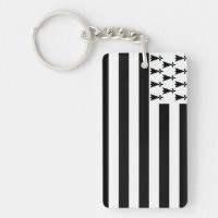 Bretagne (Gwenn-ha-du) Flagge Acrylischer Schlüsse