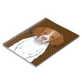 Bretagne-HundeCartoon-Tatzen Notizblock (Linke Seite)