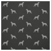 Bretagne-HundeSilhouette-Muster Stoff (Muster)