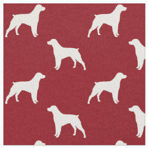 Bretagne-HundeSilhouette-Muster Stoff