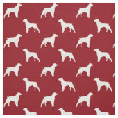 Bretagne-HundeSilhouette-Muster Stoff (Muster)