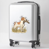 Bretagne Jagd Auto Aufkleber (Koffer)