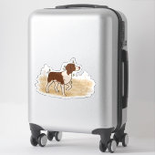 Bretagne Jagd Auto Aufkleber (Koffer)