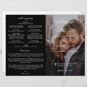 Bretagne katholische Hochzeit Programm mit voller  (Vorne/Hinten)