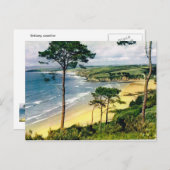 Bretagne, Küste Postkarte (Vorne/Hinten)