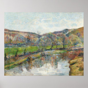 Bretagne-Landschaft von Paul Gauguin Poster