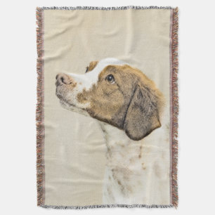 Bretagne Malerei - Niedliche Hundekunst Decke