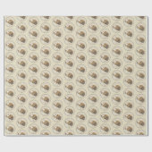 Bretagne Malerei - Niedliche Hundekunst Geschenkpapier (Flach)