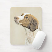 Bretagne Malerei - Niedliche Original Hunde Kunst Mousepad (Mit Mouse)