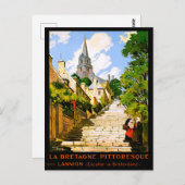 Bretagne malerisch, Lannion, Frankreich Postkarte (Vorne/Hinten)