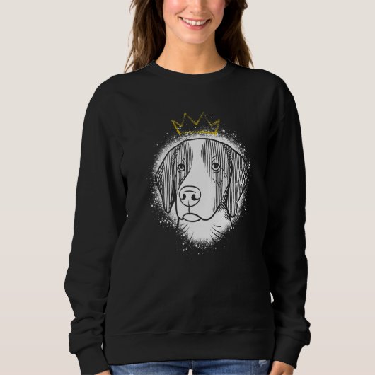 Bretagne mit Krone Sweatshirt (Vorderseite)