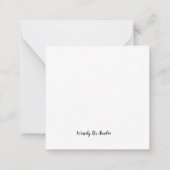 Bretagne mit Paw Prints Mitteilungskarte (Rückseite)