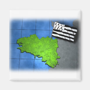 Bretagne mit seiner eigenen Flagge Magnet