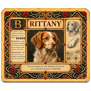 Bretagne, mittelalterliche Bestiarien-Kunst Mousepad