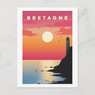 Bretagne - Plakat Vintage - Breton - Bzh - Breizh Postkarte