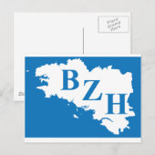 Bretagne Postkarte (Vorne/Hinten)