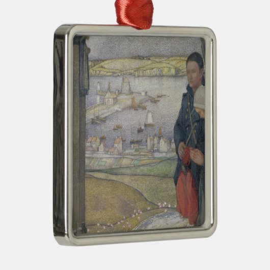 Bretagne Silbernes Ornament (Rechts)