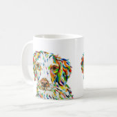 Bretagne Spaniel 11 oz. Tasse (Vorderseite Links)