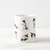 Bretagne Spaniel Dog Yoga Kaffeetasse (Mittel)