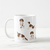 Bretagne Spaniel Dog Yoga Kaffeetasse (Links)