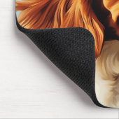 Bretagne spaniel in Car Window Mousepad (Ecke)