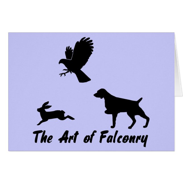 Bretagne Spaniel und Falconry (Vorderseite (Horizontal))
