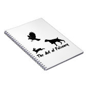 Bretagne Spaniel und Falconry Notizblock (Rechte Seite)