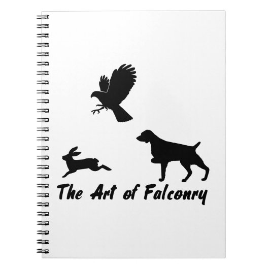 Bretagne Spaniel und Falconry Notizblock (Vorderseite)