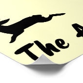 Bretagne Spaniel und Falconry Poster (Ecke)