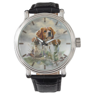 Bretagne-Spaniels, Französische Bretagne, Vogelhun Armbanduhr