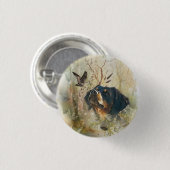Bretagne Spanisch und Holzcock Button (Vorne & Hinten)