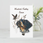 Bretagne Spanisch und Holzcock Einladung (Stehend Vorderseite)