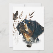 Bretagne Spanisch und Holzcock Einladung (Rückseite)