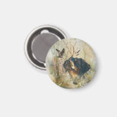 Bretagne Spanisch und Holzcock Magnet (Vorderseite/Rückseite)