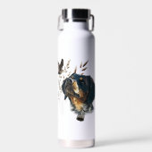 Bretagne Spanisch und Holzcock Trinkflasche (Vorne)