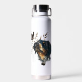 Bretagne Spanisch und Holzcock Trinkflasche (Rückseite)