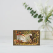 Bretagne spült den viktorianischen Fasan Visitenkarte (Stehend Vorderseite)