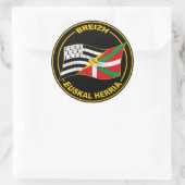 Bretagne und baskische Aufkleber (Tasche)