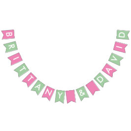 Bretagne- und David-Brautparty-Fahne Wimpelkette