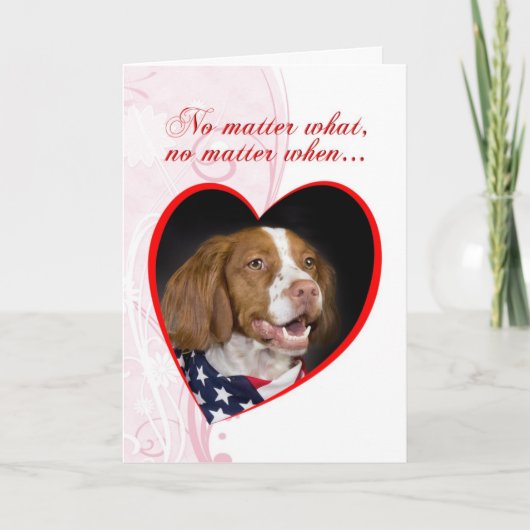 Bretagne-Valentinsgruß-Karte Feiertagskarte (Vorderseite)